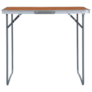 Vidaxl campingtafel inklapbaar met metalen frame 80x60 cm