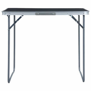 Vidaxl campingtafel inklapbaar met metalen frame 80x60 cm grijs