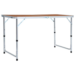 Vidaxl campingtafel inklapbaar 120x60 cm aluminium