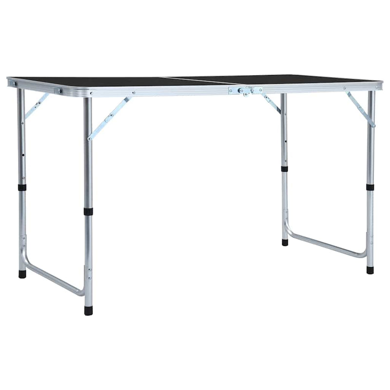 Afbeelding laden in galerijviewer, Vidaxl campingtafel inklapbaar 120x60 cm aluminium grijs
