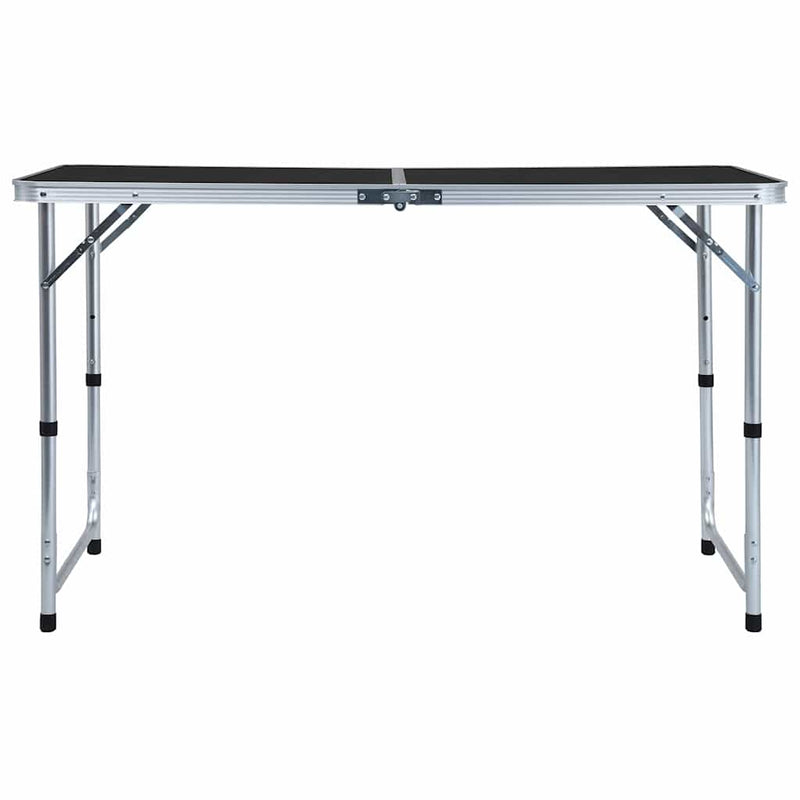 Afbeelding laden in galerijviewer, Vidaxl campingtafel inklapbaar 120x60 cm aluminium grijs
