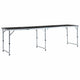 Vidaxl campingtafel inklapbaar 240x60 cm aluminium grijs