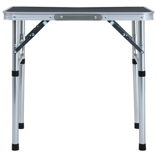Vidaxl campingtafel inklapbaar 60x45 cm aluminium grijs