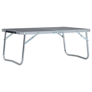 Vidaxl campingtafel inklapbaar 60x40 cm aluminium grijs