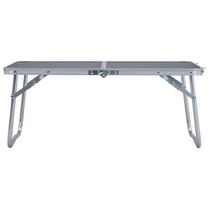 Vidaxl campingtafel inklapbaar 60x40 cm aluminium grijs