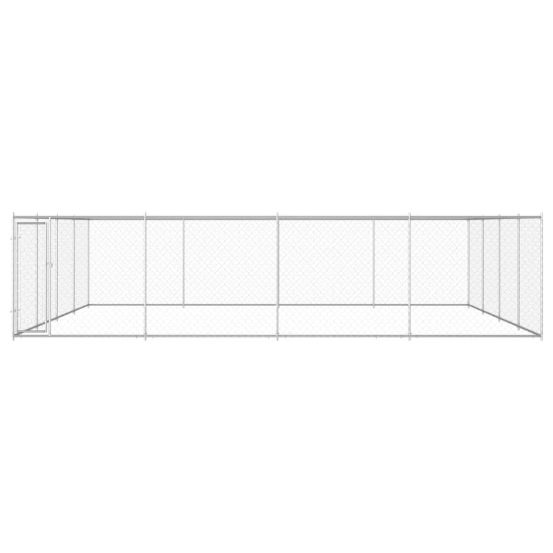Afbeelding laden in galerijviewer, VidaXL Hondenkennel voor buiten 760x760x185 cm gegalvaniseerd staal
