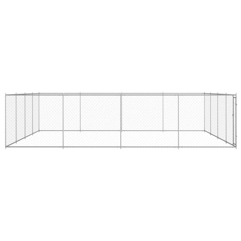Afbeelding laden in galerijviewer, VidaXL Hondenkennel voor buiten 760x760x185 cm gegalvaniseerd staal
