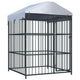 VidaXL Hondenkennel voor buiten met dak 150x150x200 cm