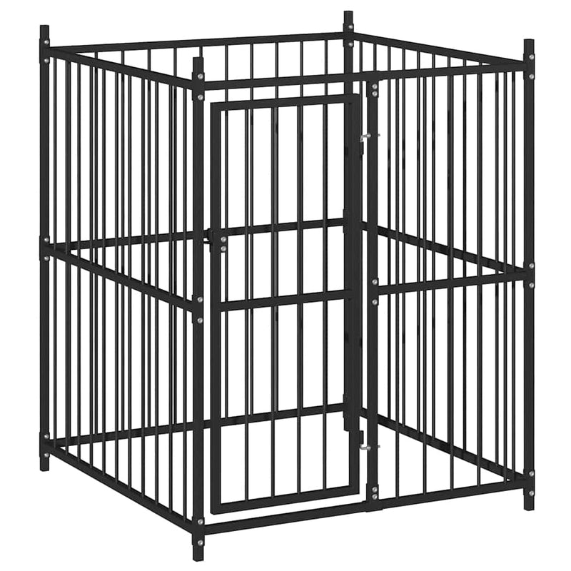 Afbeelding laden in galerijviewer, Vidaxl hondenkennel voor buiten 120x120x150 cm
