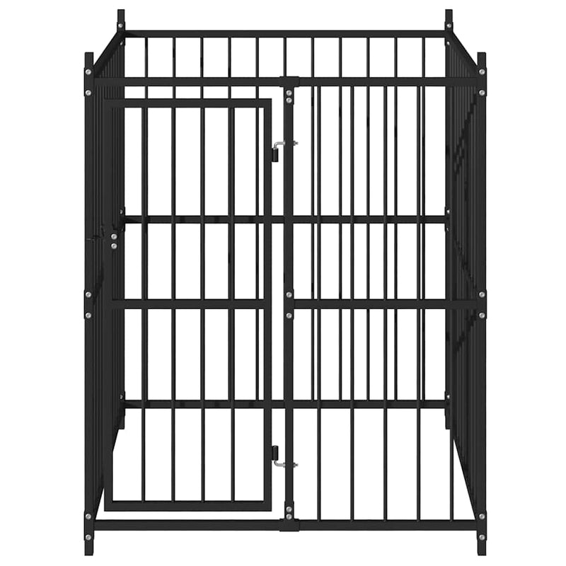 Afbeelding laden in galerijviewer, Vidaxl hondenkennel voor buiten 120x120x150 cm
