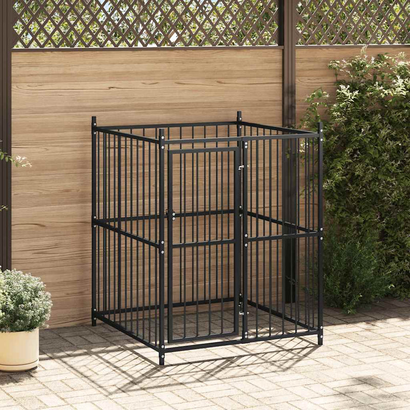 Afbeelding laden in galerijviewer, Vidaxl hondenkennel voor buiten 120x120x150 cm
