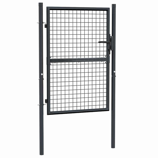 Vidaxl tuinhek van gaas gegalvaniseerd staal 100x125 cm grijs