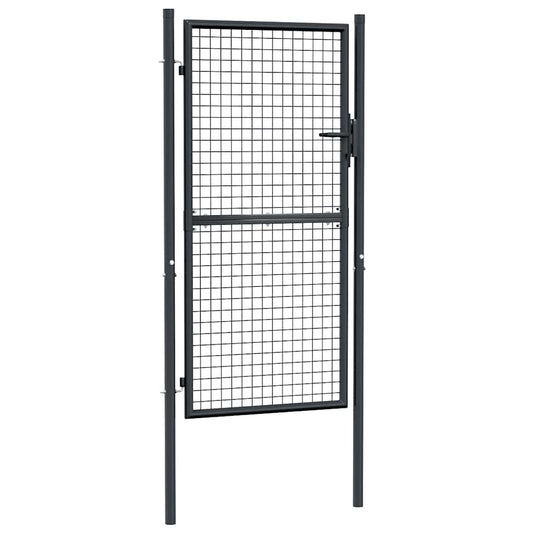 Vidaxl tuinhek van gaas gegalvaniseerd staal 100x175 cm grijs