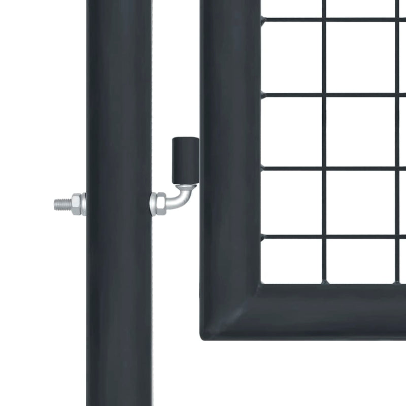 Afbeelding laden in galerijviewer, VidaXL Gaaspoort 400x125 cm gegalvaniseerd staal grijs
