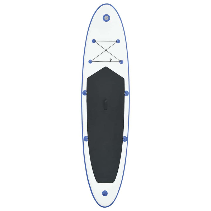 Afbeelding laden in galerijviewer, Vidaxl stand up paddleboardset opblaasbaar blauw en wit
