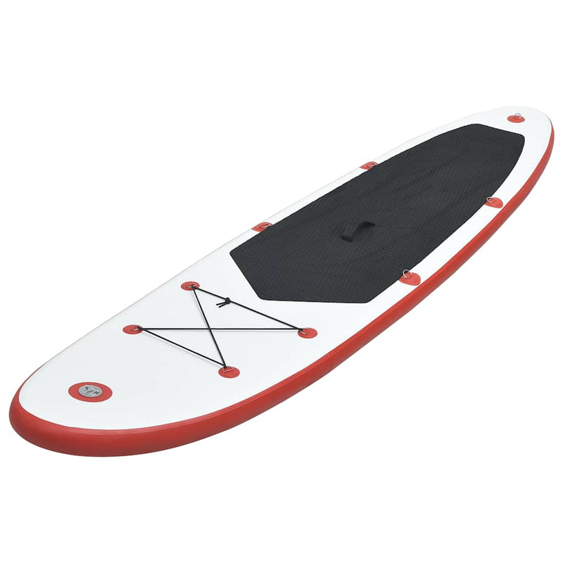 Afbeelding laden in galerijviewer, Vidaxl stand up paddleboardset opblaasbaar rood en wit
