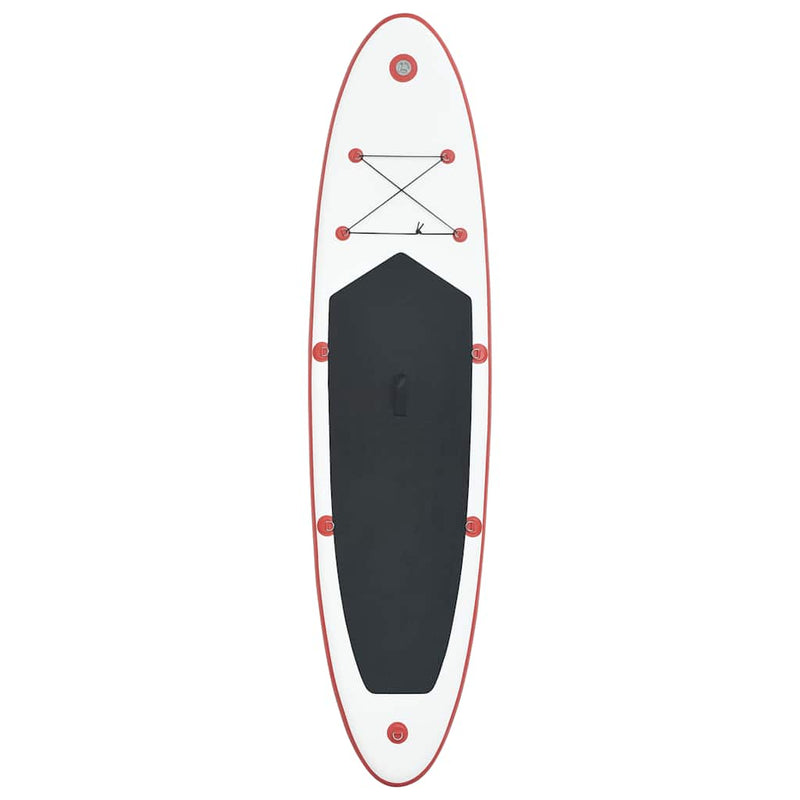 Afbeelding laden in galerijviewer, Vidaxl stand up paddleboardset opblaasbaar rood en wit
