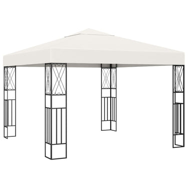 Vidaxl prieel 3x3 m stof crème