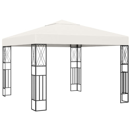 Vidaxl prieel 3x3 m stof crème