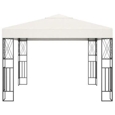 Vidaxl prieel 3x3 m stof crème