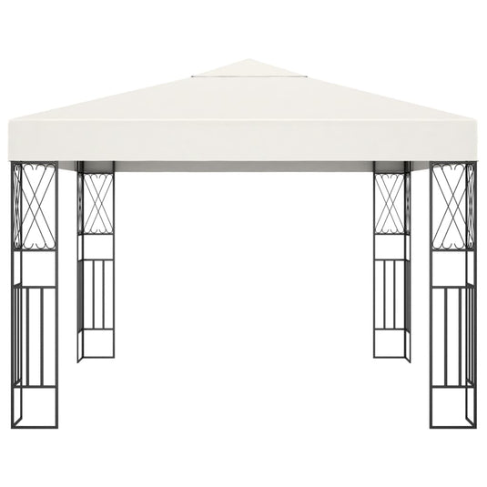 Vidaxl prieel 3x3 m stof crème