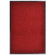 Vidaxl deurmat 117x220 cm pvc rood