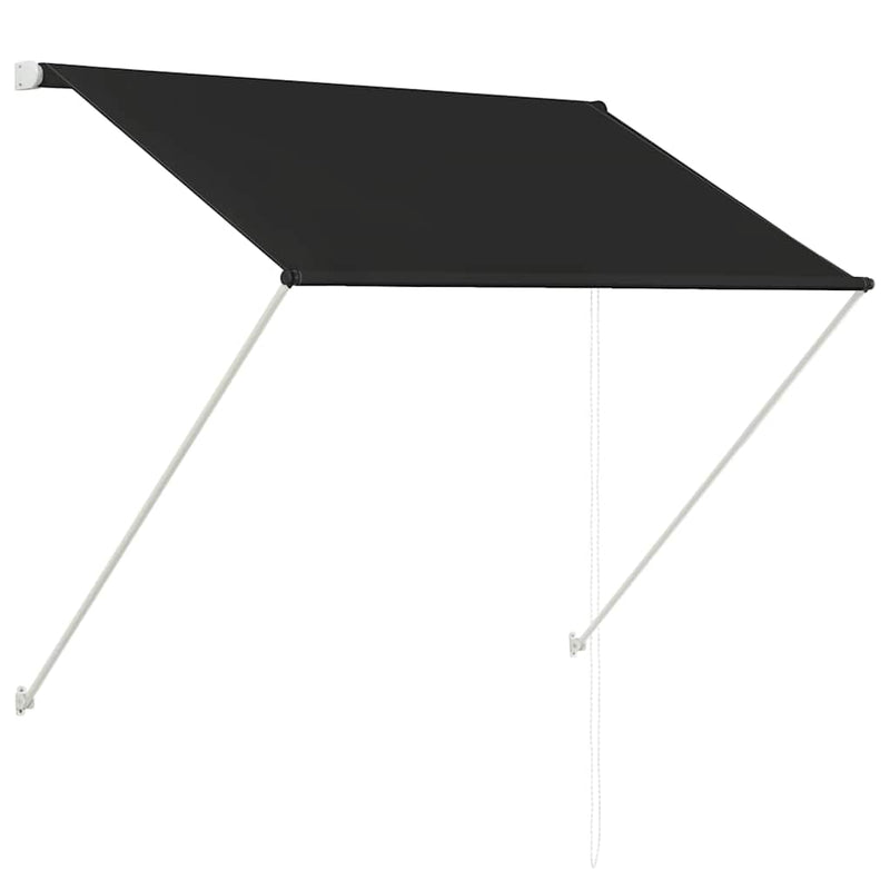 Afbeelding laden in galerijviewer, Vidaxl luifel uittrekbaar 100x150 cm antraciet

