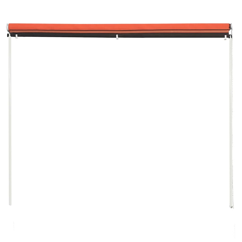 Afbeelding laden in galerijviewer, Vidaxl luifel uittrekbaar 100x150 cm oranje en bruin
