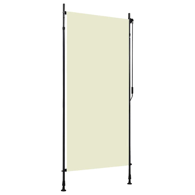 Afbeelding laden in galerijviewer, Vidaxl rolgordijn voor buiten 100x270 cm crème
