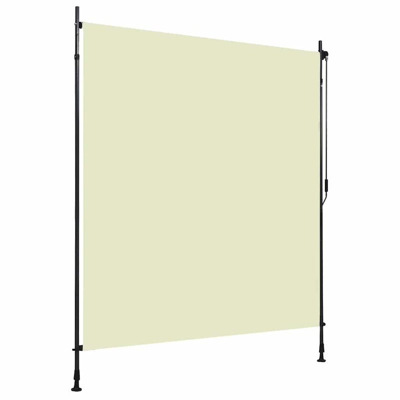 Afbeelding laden in galerijviewer, Vidaxl rolgordijn voor buiten 200x270 cm crème
