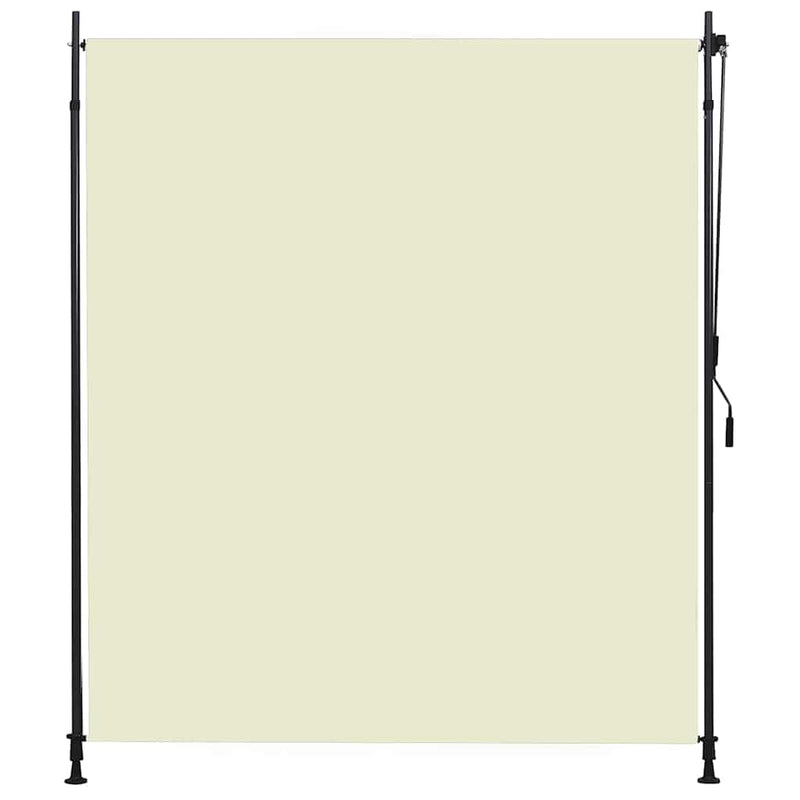 Afbeelding laden in galerijviewer, Vidaxl rolgordijn voor buiten 200x270 cm crème
