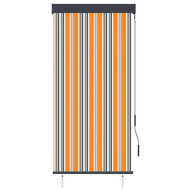 Afbeelding laden in galerijviewer, Vidaxl rolgordijn voor buiten 80x250 cm geel en blauw
