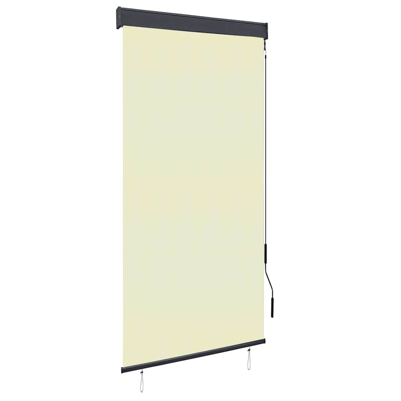 Afbeelding laden in galerijviewer, Vidaxl rolgordijn voor buiten 100x250 cm crème
