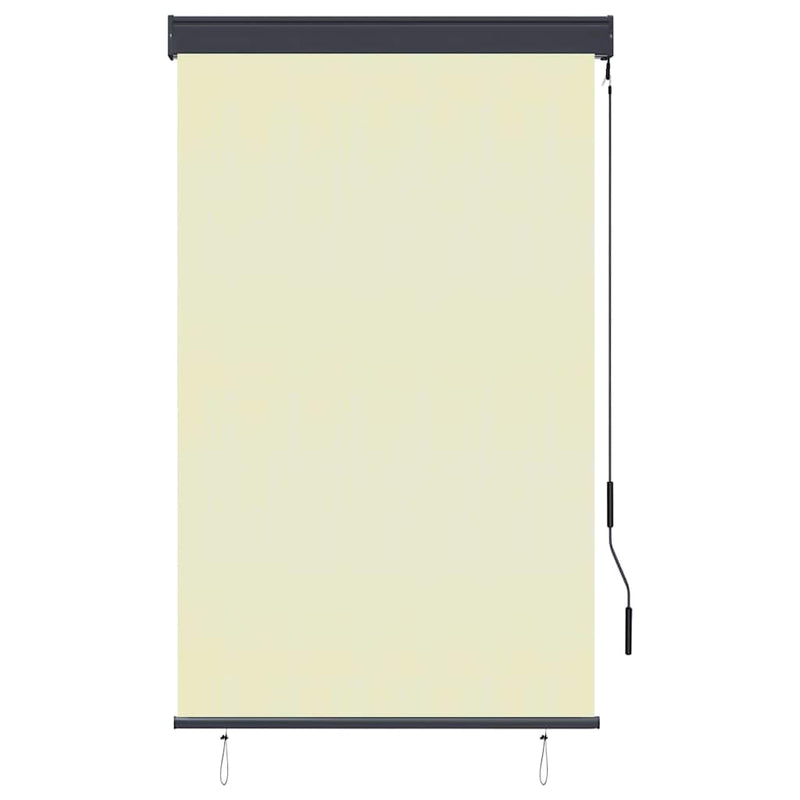Afbeelding laden in galerijviewer, Vidaxl rolgordijn voor buiten 100x250 cm crème
