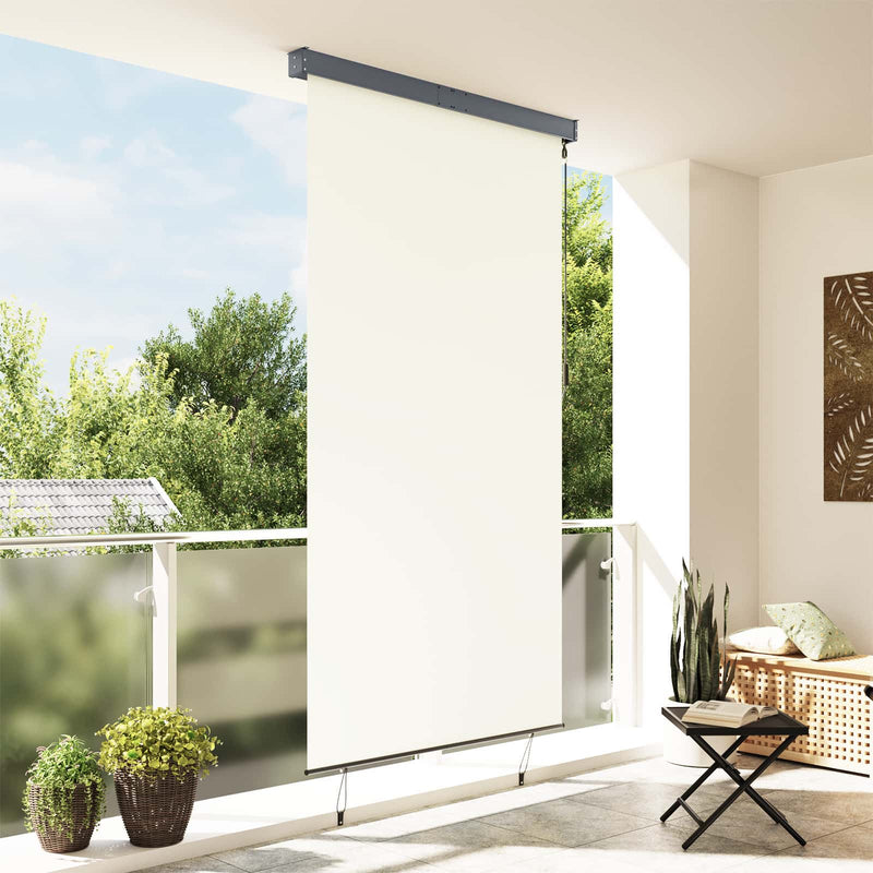Afbeelding laden in galerijviewer, Vidaxl rolgordijn voor buiten 140x250 cm crème
