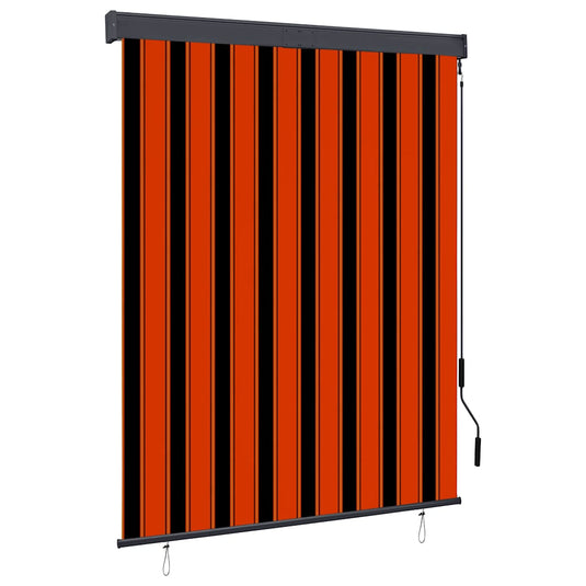 Vidaxl rolgordijn voor buiten 140x250 cm oranje en bruin