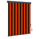 Vidaxl rolgordijn voor buiten 140x250 cm oranje en bruin