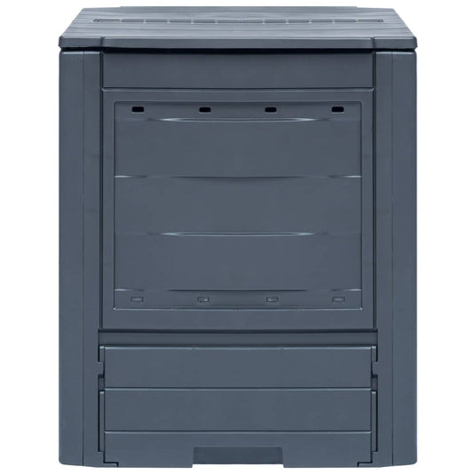 Vidaxl compostbakken 2 st 520 l 60x60x73 cm grijs