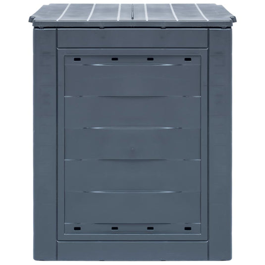 Vidaxl compostbakken 2 st 520 l 60x60x73 cm grijs