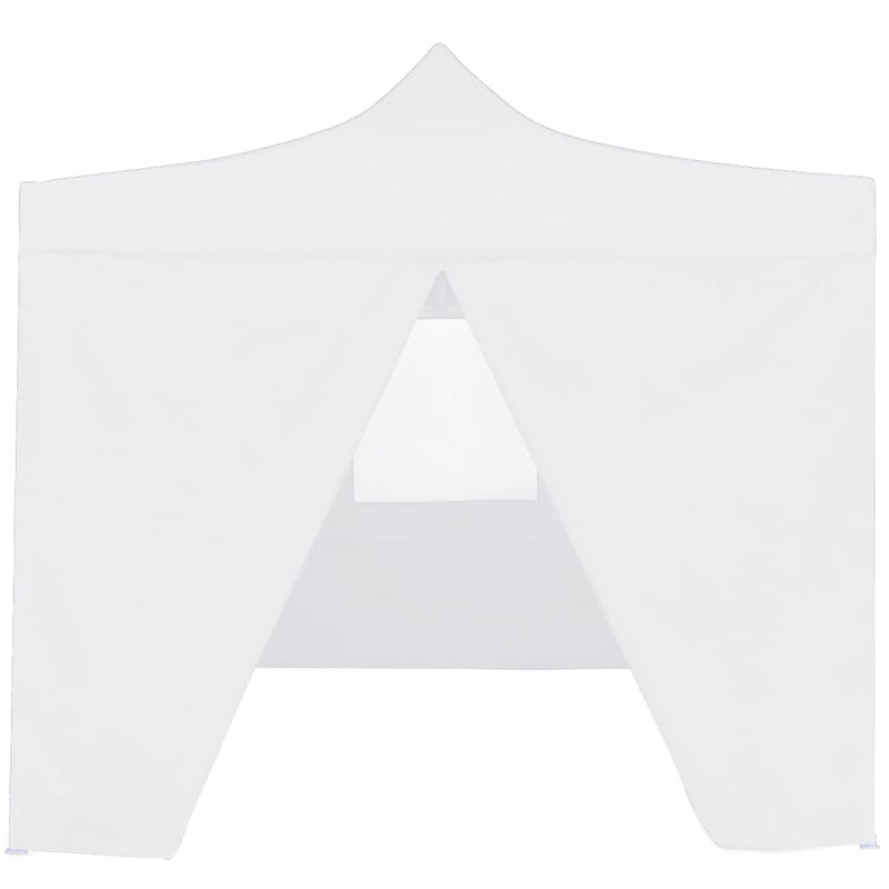 Afbeelding laden in galerijviewer, Vidaxl partytent met 4 zijwanden inklapbaar 3x3 m staal wit
