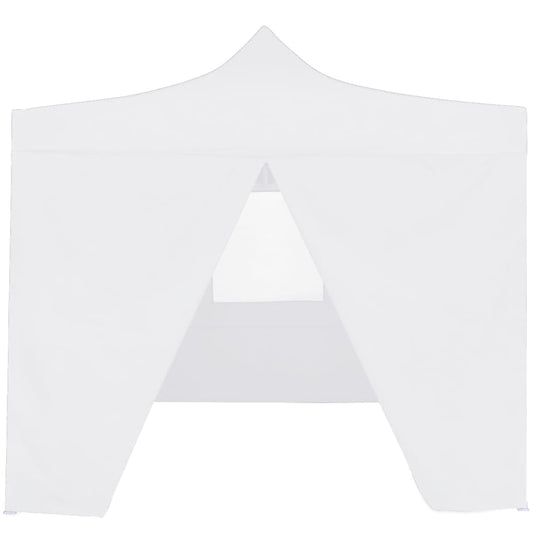 Vidaxl partytent met 4 zijwanden inklapbaar 3x3 m staal wit