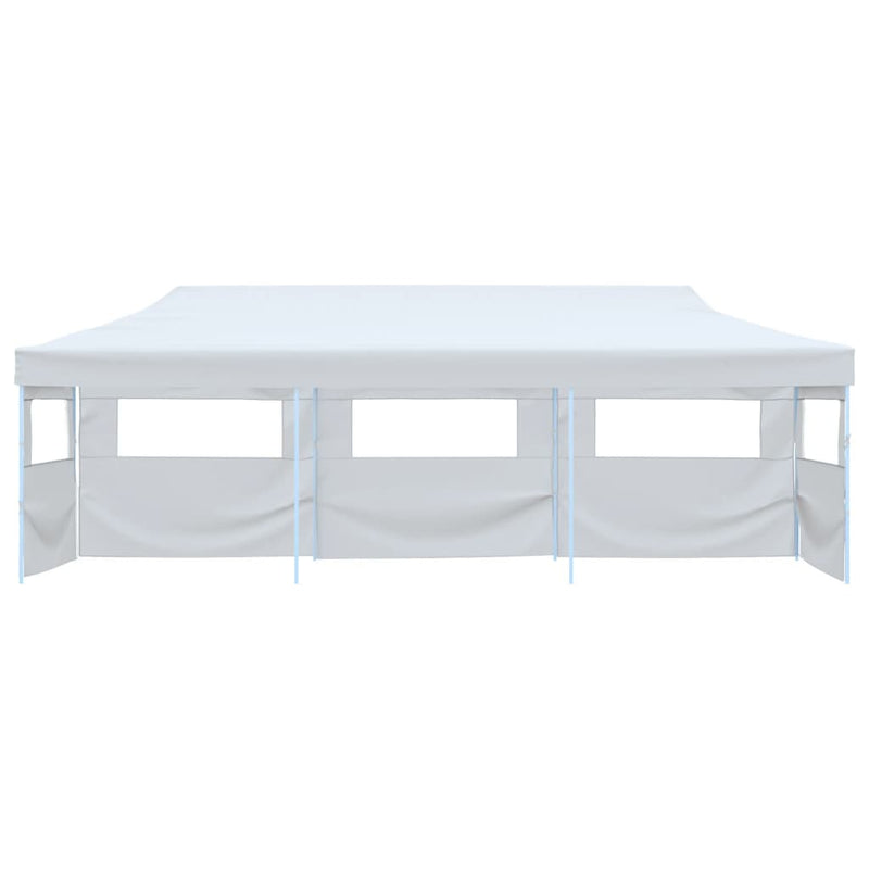 Afbeelding laden in galerijviewer, VidaXL Partytent pop-up met 5 zijwanden 3x9 m wit
