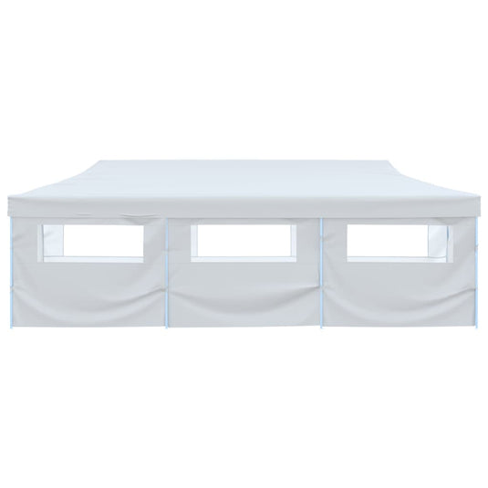 VidaXL Partytent pop-up met 8 zijwanden 3x9 m wit