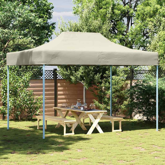 Vidaxl partytent inklapbaar 3x4 m staal crème
