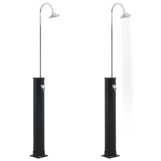 Vidaxl solardouche 20 l 214 cm zwart