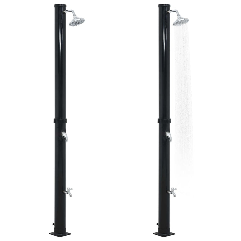 Afbeelding laden in galerijviewer, Vidaxl solardouche 20 l 220 cm zwart
