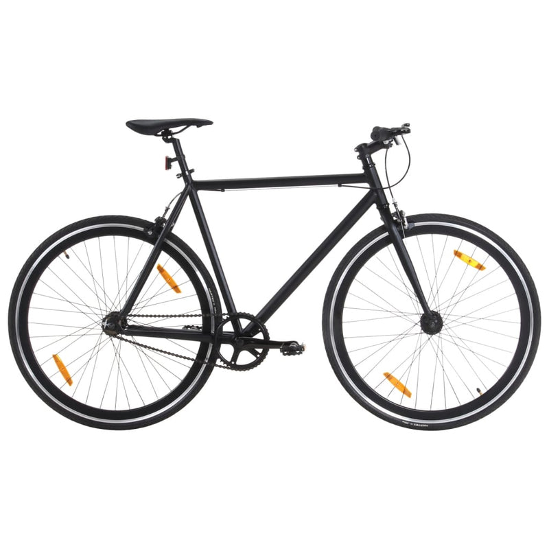 Afbeelding laden in galerijviewer, Vidaxl fiets met vaste versnelling 700 c 59 cm zwart

