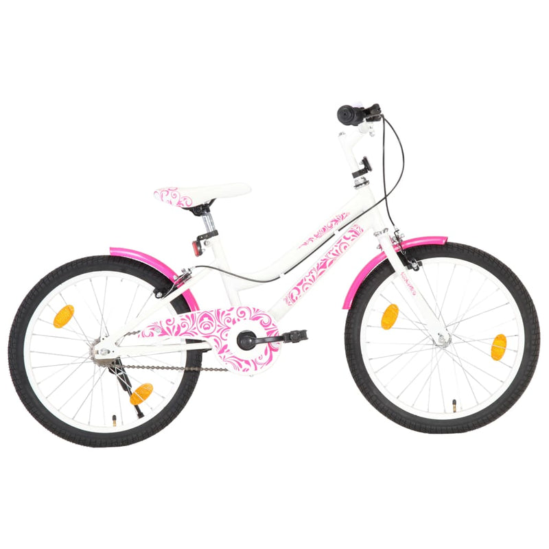 Afbeelding laden in galerijviewer, VidaXL Kinderfiets 20 inch roze en wit
