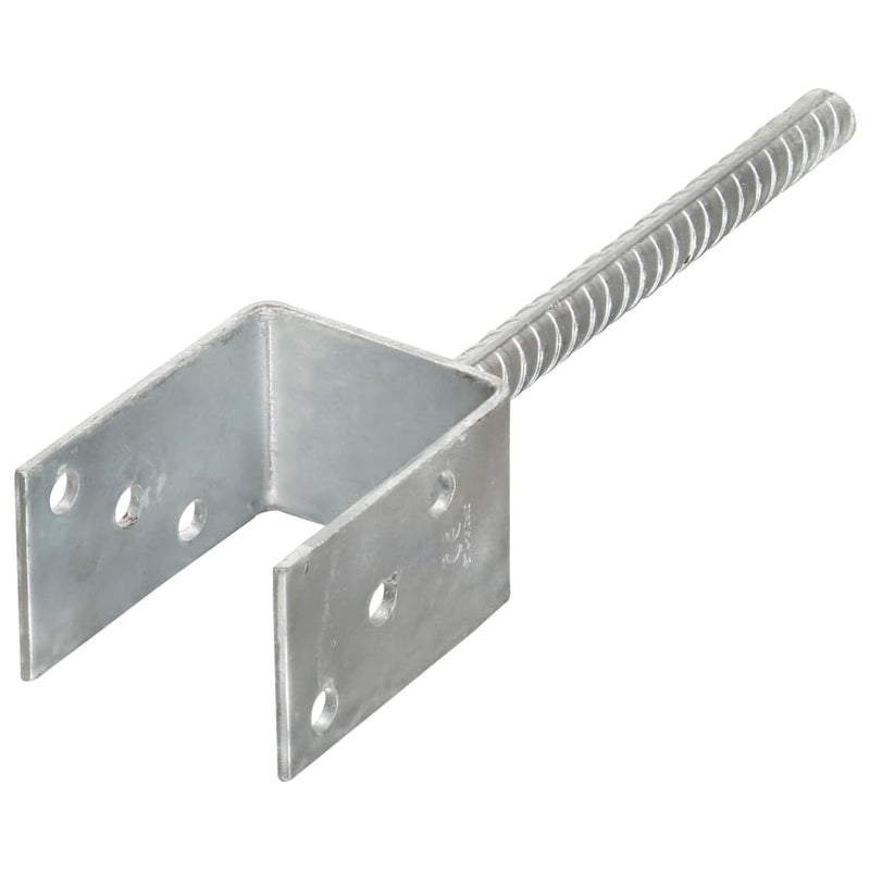 Afbeelding laden in galerijviewer, Vidaxl grondankers 6 st 7x6x30 cm gegalvaniseerd staal zilverkleurig
