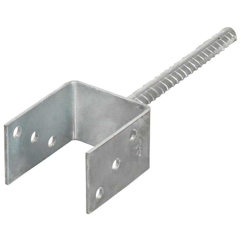 Afbeelding laden in galerijviewer, Vidaxl grondankers 6 st 8x6x30 cm gegalvaniseerd staal zilverkleurig
